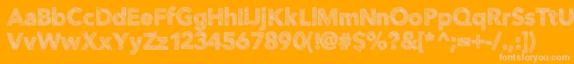 More about Folktale Font Folktale Font – Pink Fonts on Orange Background