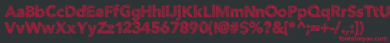 Folktale Font – Red Fonts on Black Background