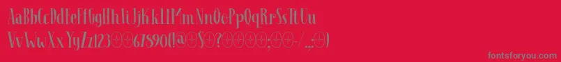 Follow The Light DEMO Font – Gray Fonts on Red Background