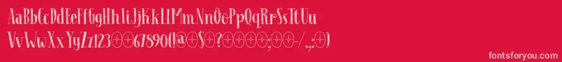 Follow The Light DEMO Font – Pink Fonts on Red Background