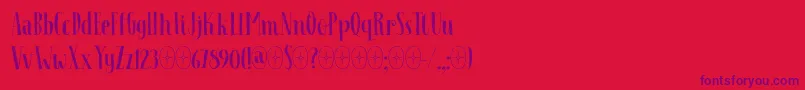 Follow The Light DEMO Font – Purple Fonts on Red Background