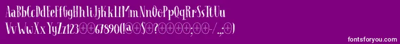 Follow The Light DEMO Font – White Fonts on Purple Background