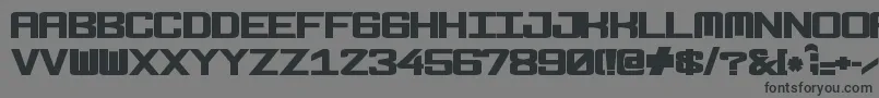 Fonderian Black-Schriftart – Schwarze Schriften auf grauem Hintergrund