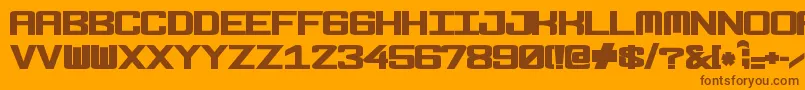 En savoir plus sur la police Fonderian Black Police Fonderian Black – polices brunes sur fond orange