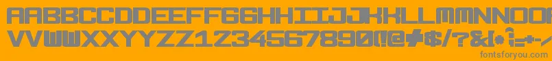 Weitere Informationen zur Fonderian Black-Schriftart Fonderian Black-Schriftart – Graue Schriften auf orangefarbenem Hintergrund