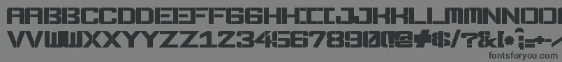 Fonderian BlackStencil Font – Black Fonts on Gray Background