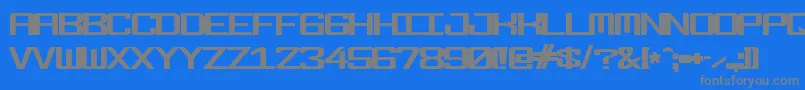 Шрифт Fonderian Bold – серые шрифты на синем фоне