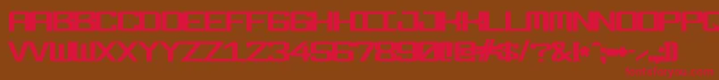 Fonderian Bold Font – Red Fonts on Brown Background