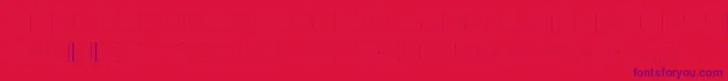 Fonderian Hollow Font – Purple Fonts on Red Background