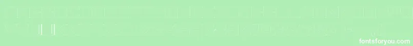 Fonderian Hollow Font – White Fonts on Green Background