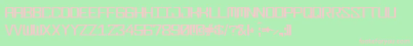 Fonderian Skinny Font – Pink Fonts on Green Background