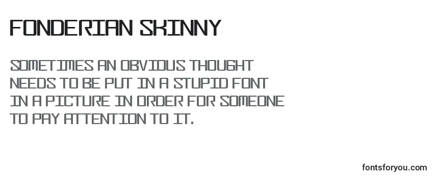 Fonderian Skinny Font