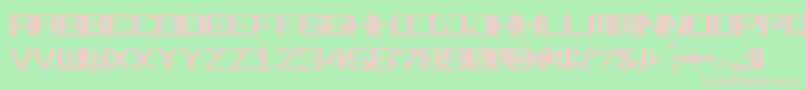 Fonderian Font – Pink Fonts on Green Background