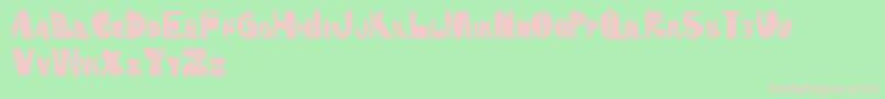 Fonkey Font – Pink Fonts on Green Background