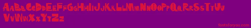 Fonkey Font – Red Fonts on Purple Background