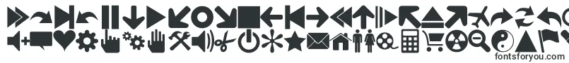 Шрифт Font 90 Icons – шрифты Фигуры