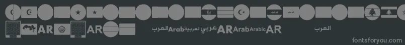 Подробнее о шрифте font arabic flags Шрифт font arabic flags – серые шрифты на чёрном фоне