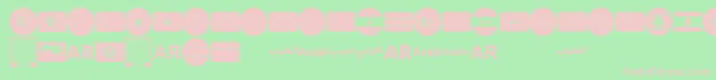 fuente font arabic flags – Fuentes Rosadas Sobre Fondo Verde