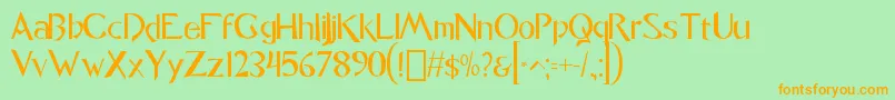 fuente font Caligo1 0 – Fuentes Naranjas Sobre Fondo Verde