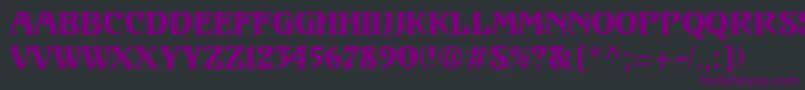 Unicorn1 Font – Purple Fonts on Black Background