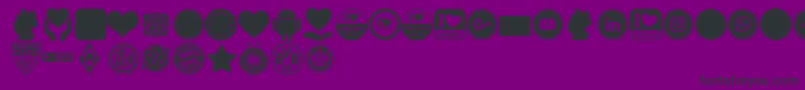 Font Color Germany Font – Black Fonts on Purple Background