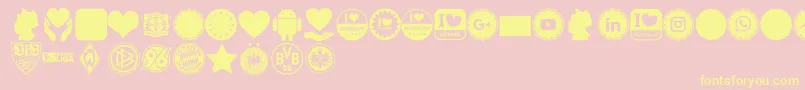 Font Color Germany Font – Yellow Fonts on Pink Background