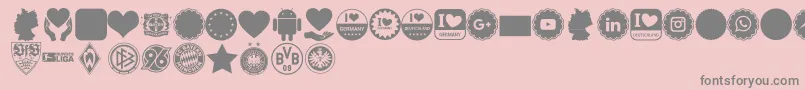 Font Color Germany Font – Gray Fonts on Pink Background