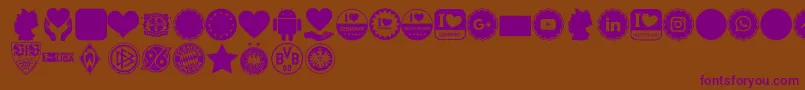 Font Color Germany Font – Purple Fonts on Brown Background