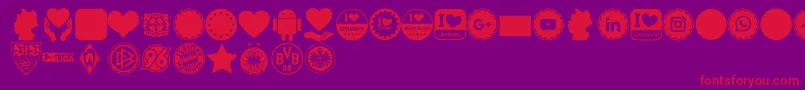 Police Font Color Germany – polices rouges sur fond violet