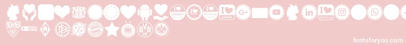 Font Color Germany Font – White Fonts on Pink Background