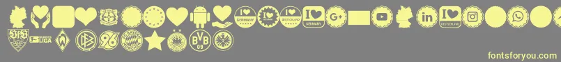 Font Color Germany Font – Yellow Fonts on Gray Background