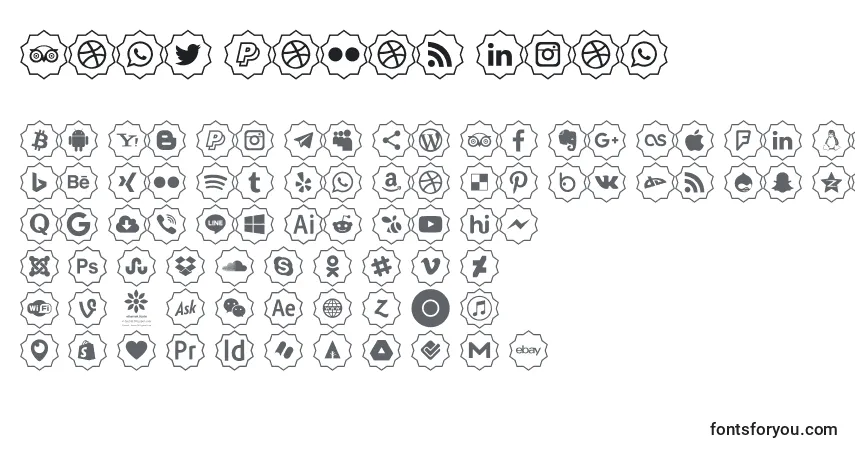 Шрифт Font Color icon – алфавит, цифры, специальные символы