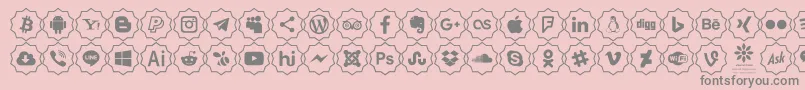 Font Color icon Font – Gray Fonts on Pink Background