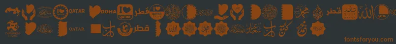 fuente Font Color Qatar – Fuentes Marrones Sobre Fondo Negro