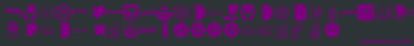 Font Color Qatar Font – Purple Fonts on Black Background