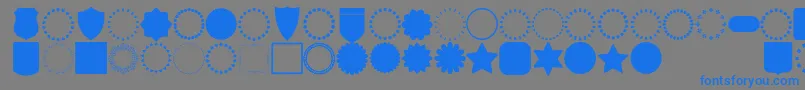 fuente font frames – Fuentes Azules Sobre Fondo Gris