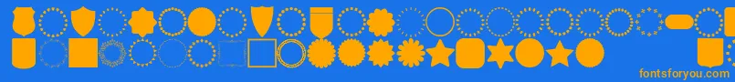 fuente font frames – Fuentes Naranjas Sobre Fondo Azul