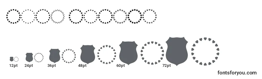 Tailles de police Font frames