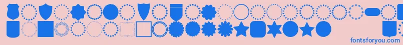 fuente font frames – Fuentes Azules Sobre Fondo Rosa