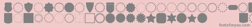 font frames Font – Gray Fonts on Pink Background