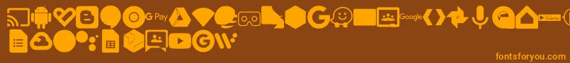 Más sobre la fuente Font Google Color fuente Font Google Color – Fuentes Naranjas Sobre Fondo Marrón