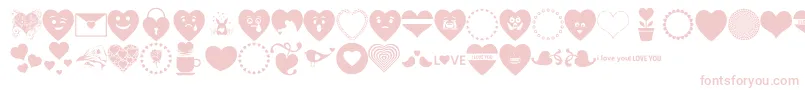 Font Hearts Love Font – Pink Fonts