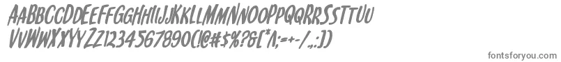 フォントKennebunkportboldital – 白い背景に灰色の文字