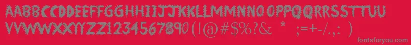 フォントFont Insane – 赤い背景に灰色の文字