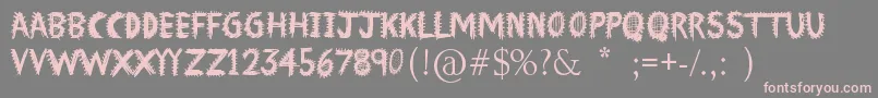 Weitere Informationen zur Font Insane-Schriftart Font Insane-Schriftart – Rosa Schriften auf grauem Hintergrund