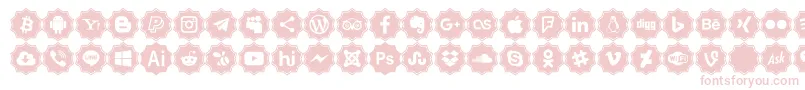 フォントFont logos Color – ピンクのフォント