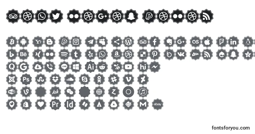 A fonte Font logos Color (126964) – alfabeto, números, caracteres especiais