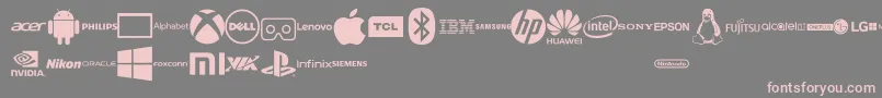 En savoir plus sur la police Font Logos Technology Police Font Logos Technology – polices roses sur fond gris
