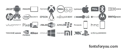 Fonte Font Logos Technology