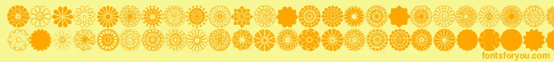 fuente font shapes pro – Fuentes Naranjas Sobre Fondo Amarillo